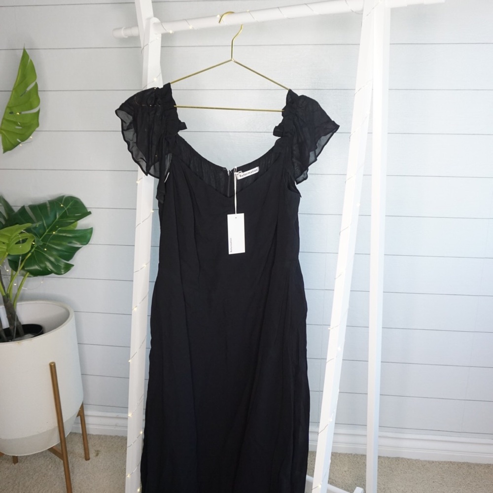 Reformation black Butterfly dress